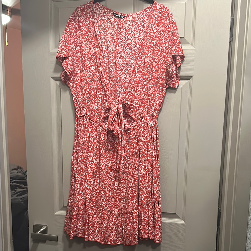 Red Floral Dress